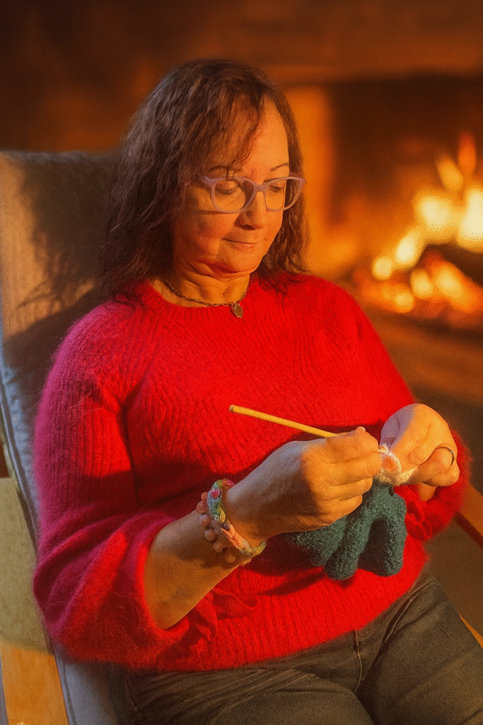Portrait – maman cheminée