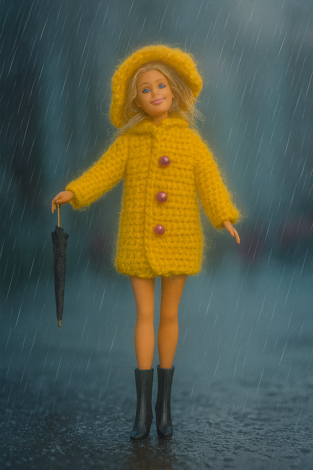 Cloé, la baladeuse sous la pluie