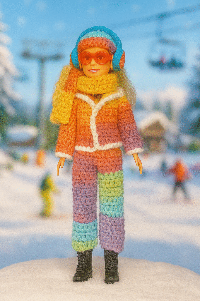 Tenue poupée Kathy's dolls sportive d'hiver France