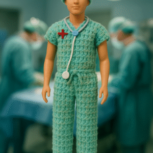Chirurgien médecin, tenue poupée garçon kathy's dolls France maison