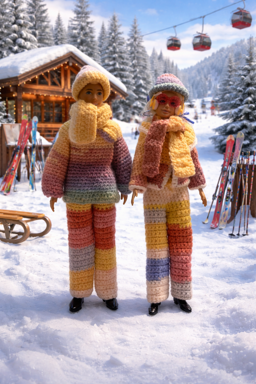 Marc et Zoé, les sportifs d'hiver